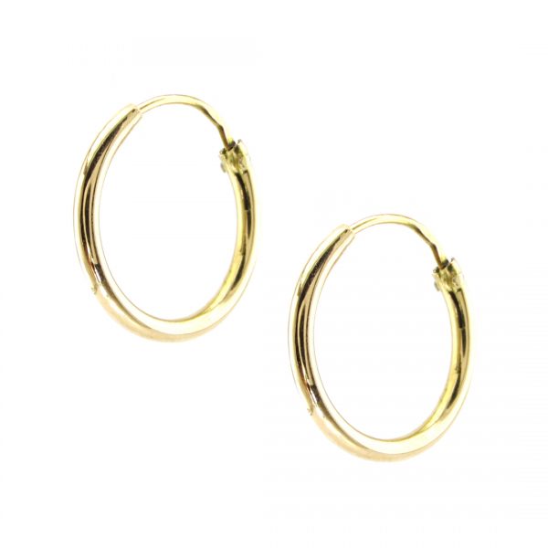 argollas de oro 18k para niñas