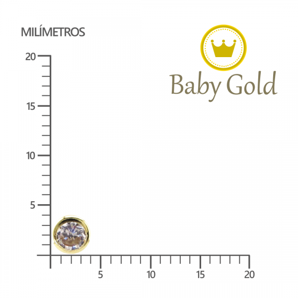 aretes para recién nacidas de oro 18k