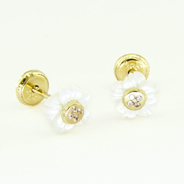 aretes de oro 14k para niñas