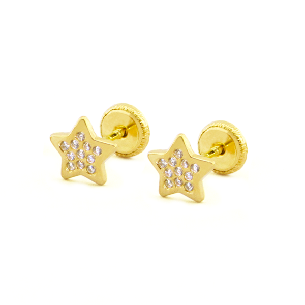 aretes de oro 18k para bebés