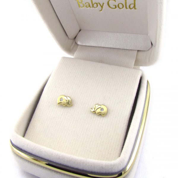 aretes de oro 18k para bebés