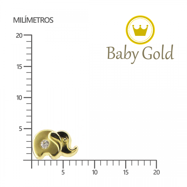 aretes de oro 18k para bebés