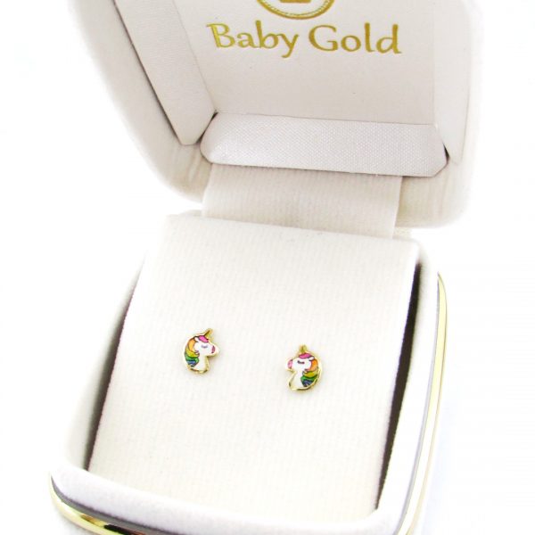 aretes de oro 18k para bebés