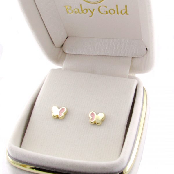 aretes de oro 18k para bebés