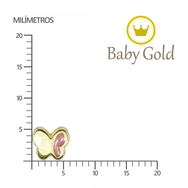 aretes de oro 18k para bebés