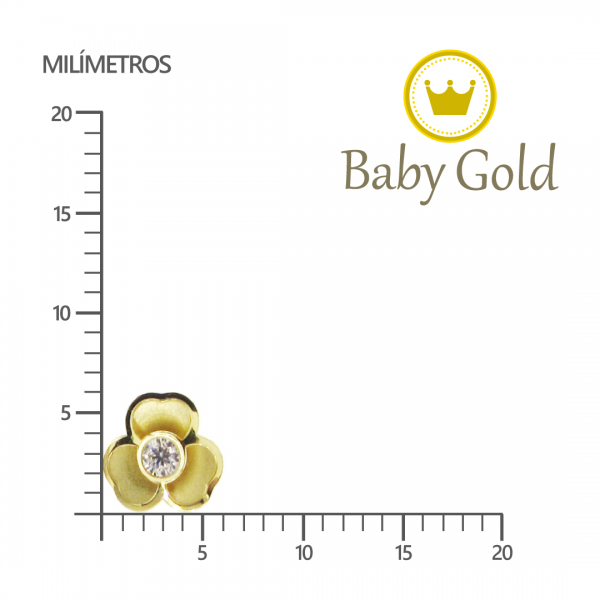 aretes de oro 18k para bebés