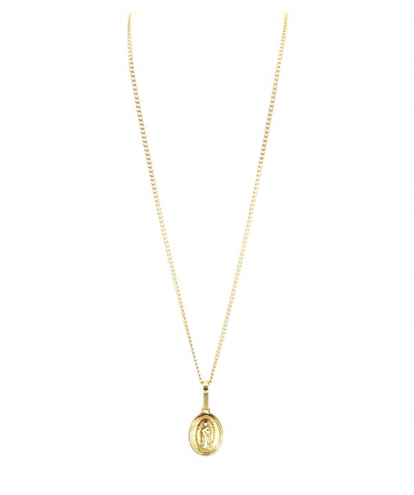 cadena de oro 18k con medalla
